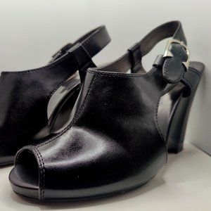 Women's Black A.N.A Size  7.5 Wedge Heels